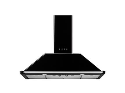 Hota semineu Smeg Victoria KT110BLE, 110 cm, negru, retro