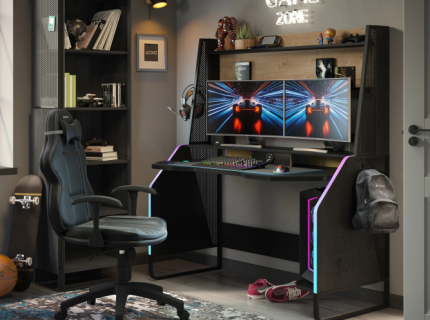 Birou mare BLACK GAMING