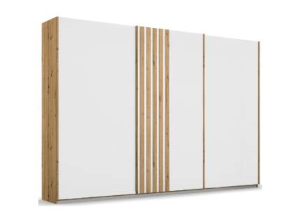 Dulap cu usi glisante MOSBACH 271x210x62cm stejar Artisan/ alb alpin