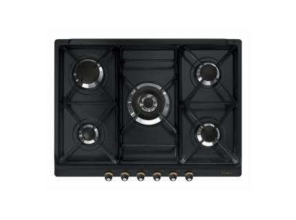 Plita incorporabila pe gaz Smeg Cortina SR775AO, 70 cm, antracit