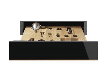 Sertar termic incorporabil Smeg Dolce Stil Novo CPS615NR, black, 15 cm