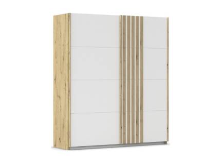 Dulap cu usi glisante MOSBACH 181x210x62cm stejar Artisan/ alb alpin