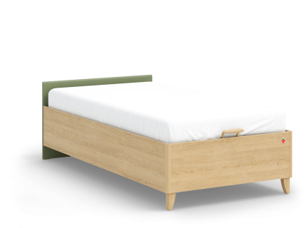 Pat cu lada fara tablie (100x200cm) LOOF