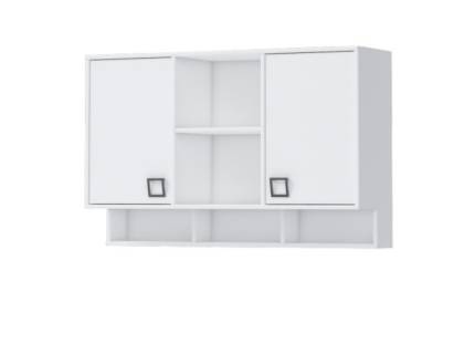 Corp suspendat cu 2 usi si rafturi 128x82cm KIKI WHITE 