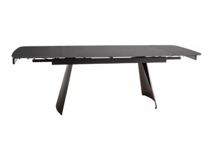 Masa extensibila BACARDI din ceramica neagra, metal negru 160-240x90xH75cm