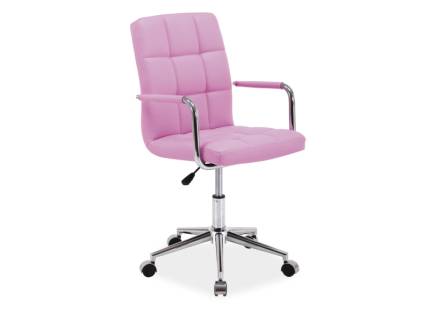 Scaun reglabil pe inaltime, rotativ Q-022 pink / purple / black / grey