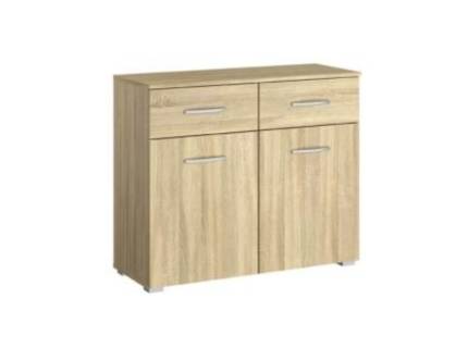 Comoda cu 2 usi si 2 sertare ADITIO 80x81x42cm stejar sonoma 