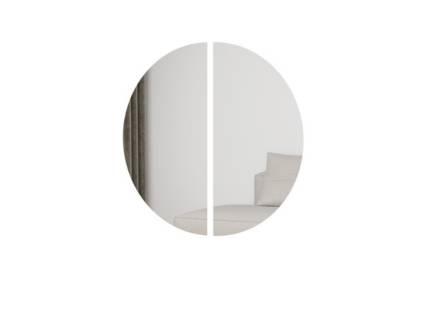 Oglinda rotunda TREND formata din 2 bucati 45x90x2cm