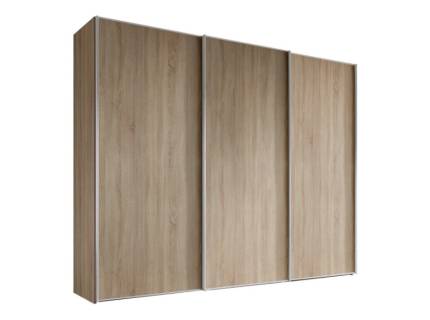 Dulap cu 3 usi glisante 280x240x68cm stejar Sonoma, maner aluminiu, model 01 SINFONIE PLUS 
