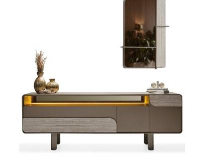 Comoda mare + oglinda AQUA 225x80x50cm