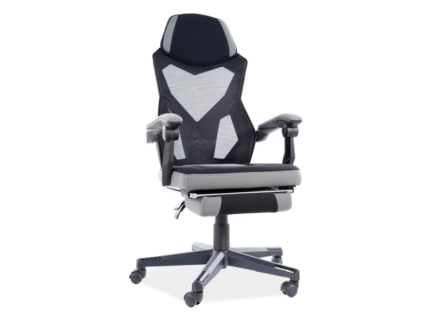 Scaun de birou gri / negru Q-939 