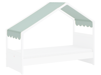 Copertina laterala verde pentru acoperis MONTES WHITE 