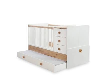 Patut transformabil cu pat suplimentar (80x180cm) NATURA BABY 