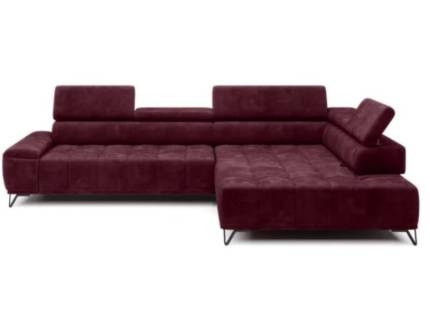 Coltar cu reglaj electric PALLADIO L cu tetiere reglabile, personalizabil 320x220cm