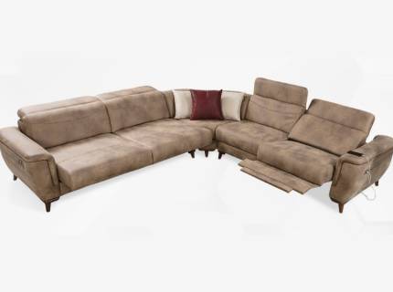 Coltar cu recliner TV, reglaj electric si sound sytem ARMANI L 