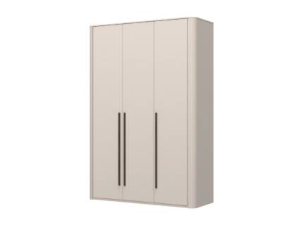 Dulap cu 3 usi cu balamale cu iluminare led RONDO 153x225x56cm casmir, manere Midnight Copper 