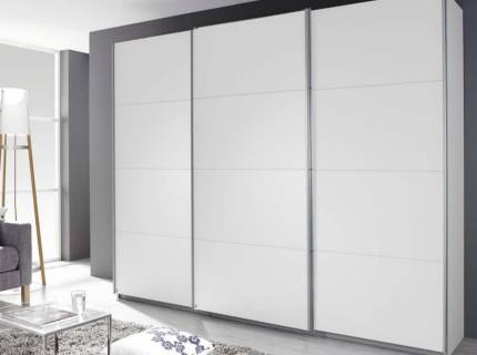 Dulap cu usi glisante KULMBACH 271x229x62cm alb alpin configurabil