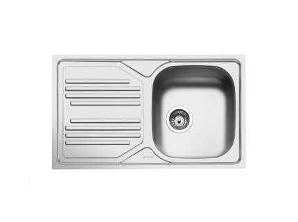 Chiuveta de bucatarie Smeg LYP861S, 86 cm latime, inox