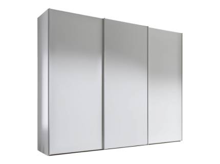 Dulap cu 3 usi glisante 249x240x68cm alb mat, maner aluminiu, model 01 SINFONIE PLUS