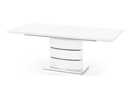 Masa extensibila NOBEL din MDF alb, metal alb 160-200x90xH75cm