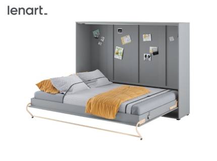 LENART PRO CONCEPT CP-04 pat (140x200cm) rabatabil pe perete orizontal 215x46-131x159cm gri