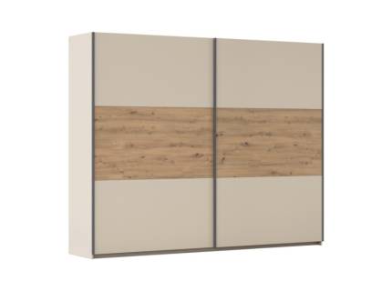 Dulap 261x210x59cm champagne/ stejar artisan SAJO 