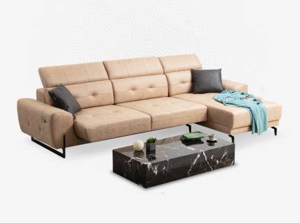 Coltar modular cu reglaj electric LORA MINI cu tetiere reglabile, adaptor USB personalizabil 320x170cm