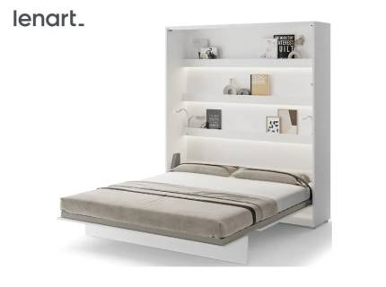 LENART BED CONCEPT BC-13 pat (180x200cm) rabatabil pe perete 191x46-228x218cm alb