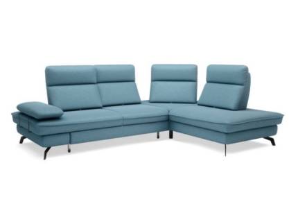 Coltar extensibil TOKYO L catifea vernil, cu lada pentru depozitare, spatar reglabil 280x205cm