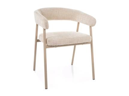 Scaun tapitat KATANA CASMIRE material textil cream 57x57xH75cm, picioare casmir