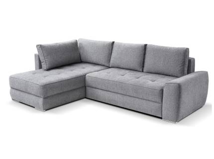 Coltar extensibil BARI cu lada pentru depozitare, personalizabil 266x185cm