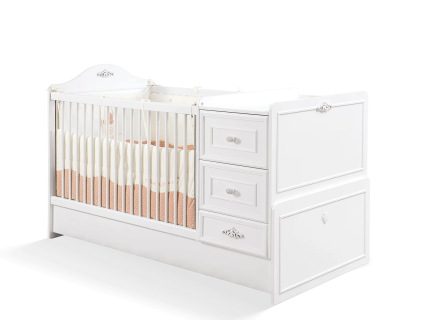 Patut transformabil (75x160cm) ROMANTICA BABY 