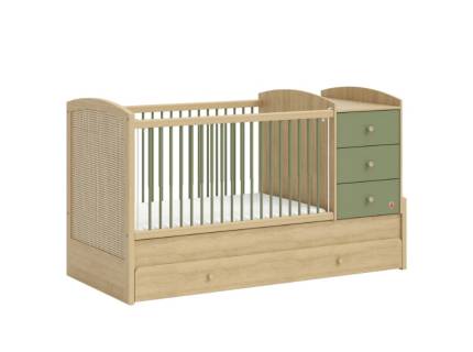 Patut transformabil cu pat suplimentar (80x180cm) LOOF BABY 