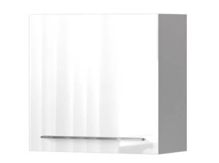 Corp suspendat cu 1 usa PIANO WHITE 60x57x29cm alb lucios, manere crom