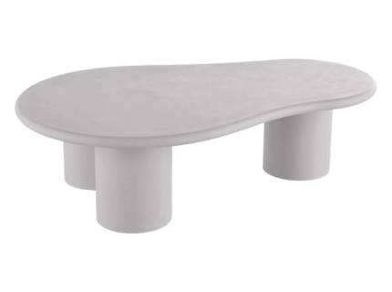 Masuta SELENA din microciment gri deschis 130x80xH35cm