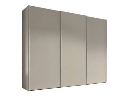 Dulap cu 3 usi glisante 249x222x68cm sand mat, maner aluminiu, model 01 SINFONIE PLUS 