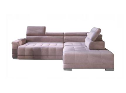 Coltar cu reglaj electric CAMPO L cu tetiere reglabile, personalizabil 292x220cm