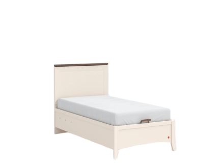 Pat (100x200cm) cu sistem de depozitare și tăblie LAPEL